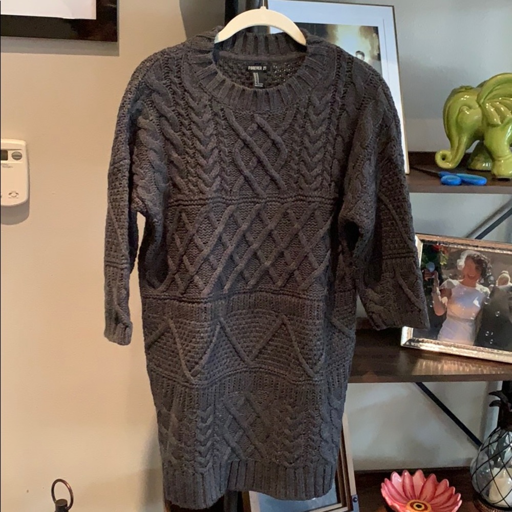 F21 Tunic Sweater